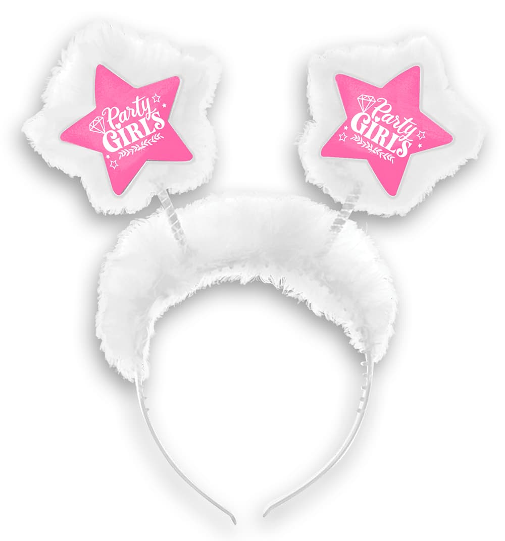 Party Girls-hårbøjle med marabou