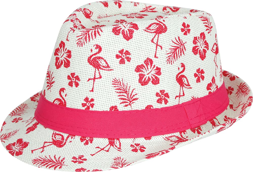 Sommerhat med flamingoer til voksne