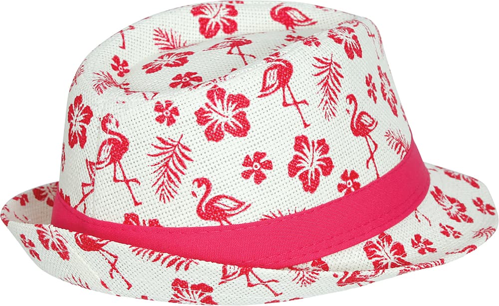 Sommerhat med flamingoer til børn