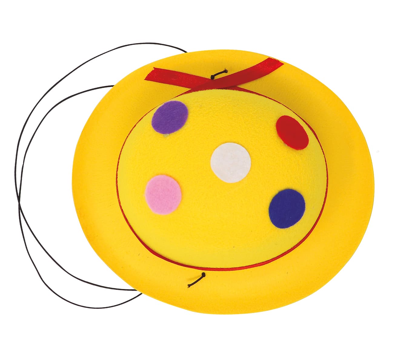 Assorterede mini-klovne-bowlerhatte i filt