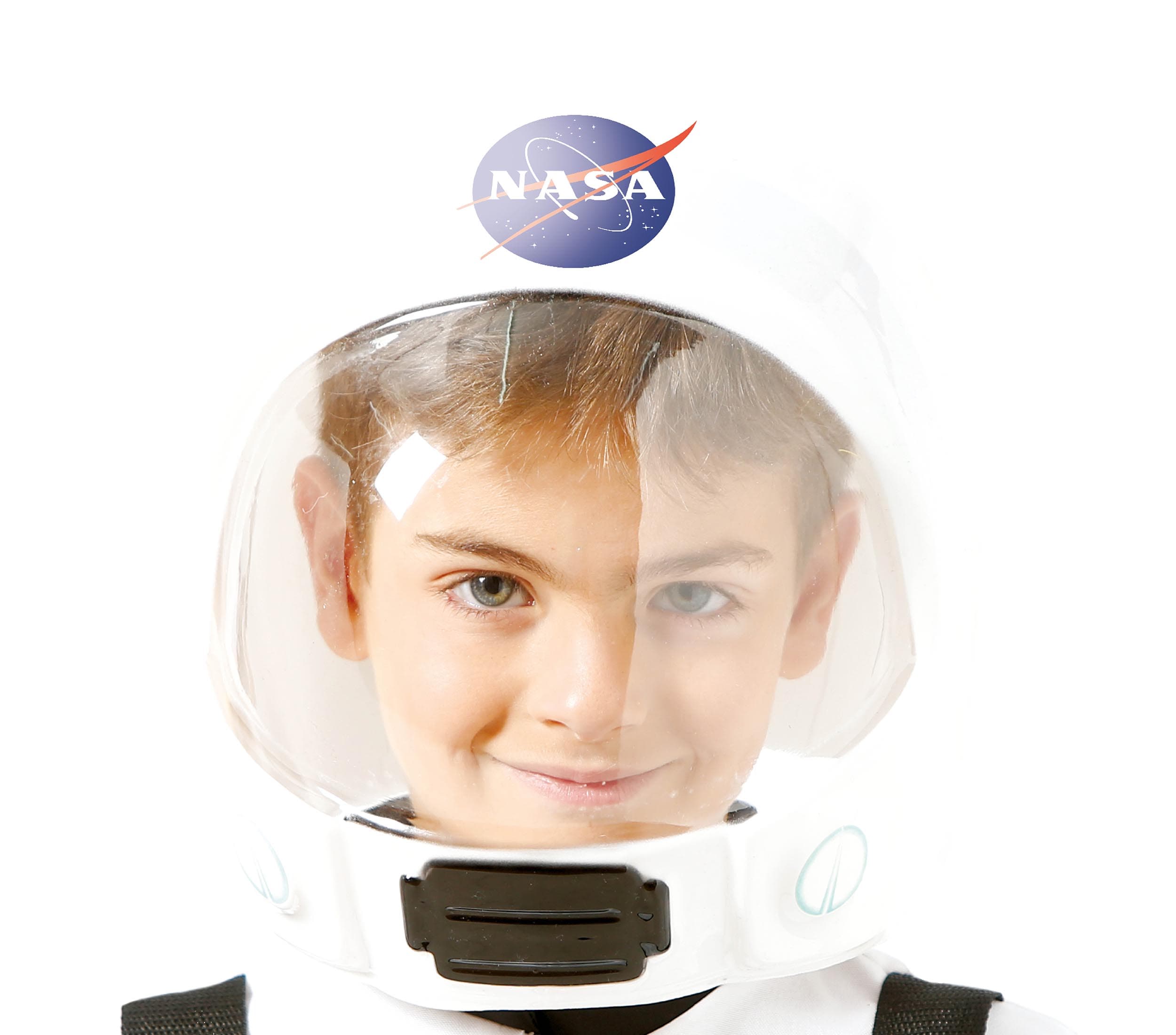 Astronauthjelm, hvid