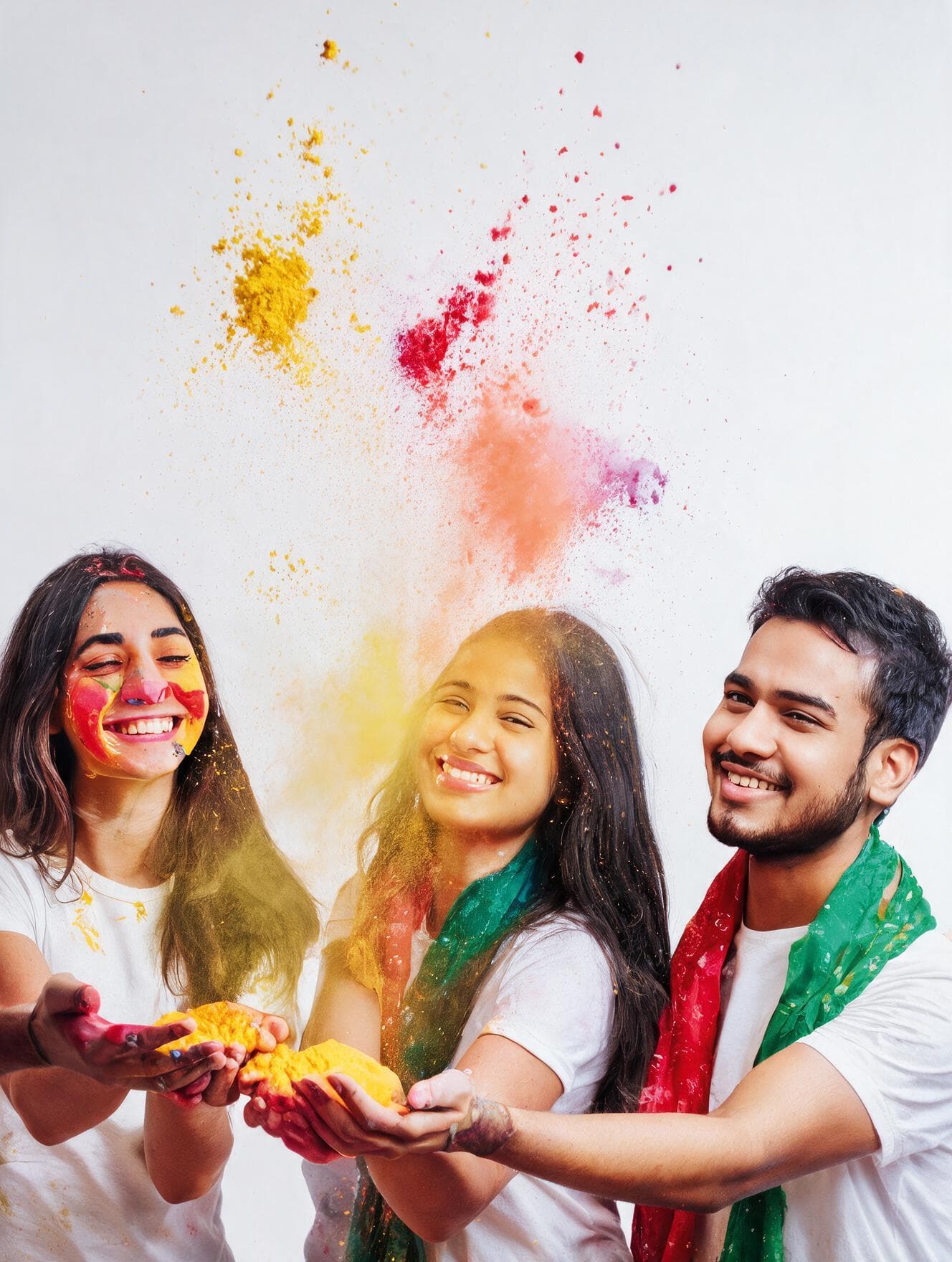 Holi-festivalpulver, orange, 200 g