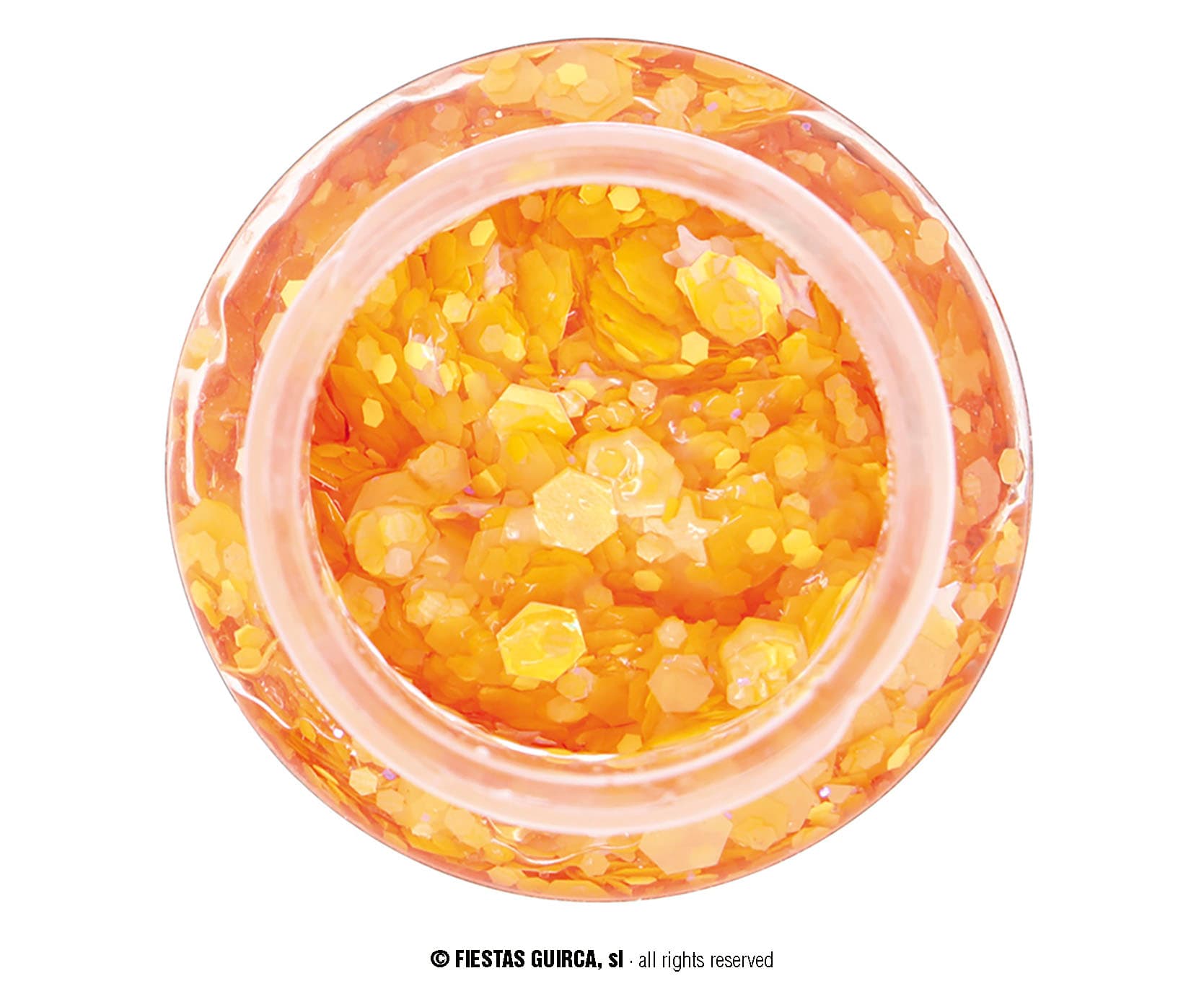 Orange glimmergel 20 g