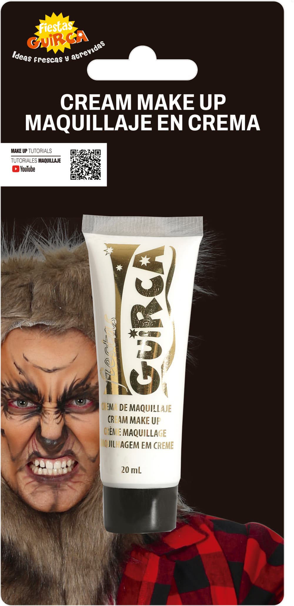 Cremesminke i tube, 20 ml, hvid