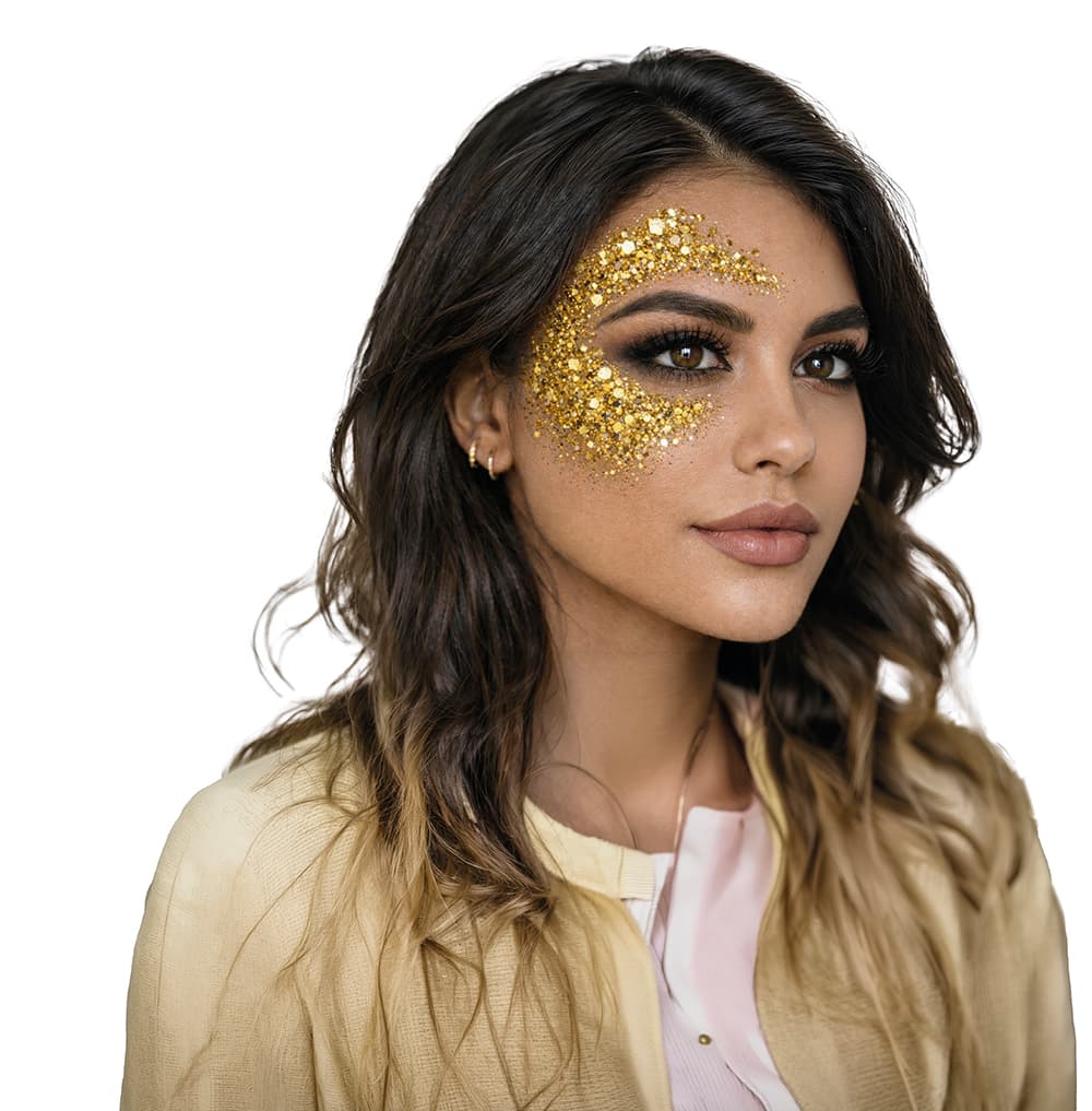 Glimmer-make-up-stift, 15 g, guld
