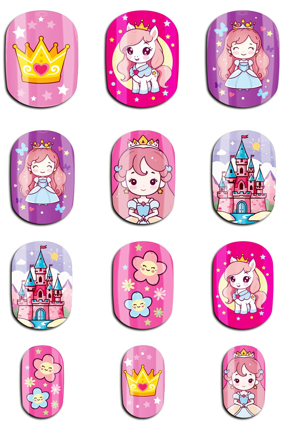 12 negle Lil Princess til børn