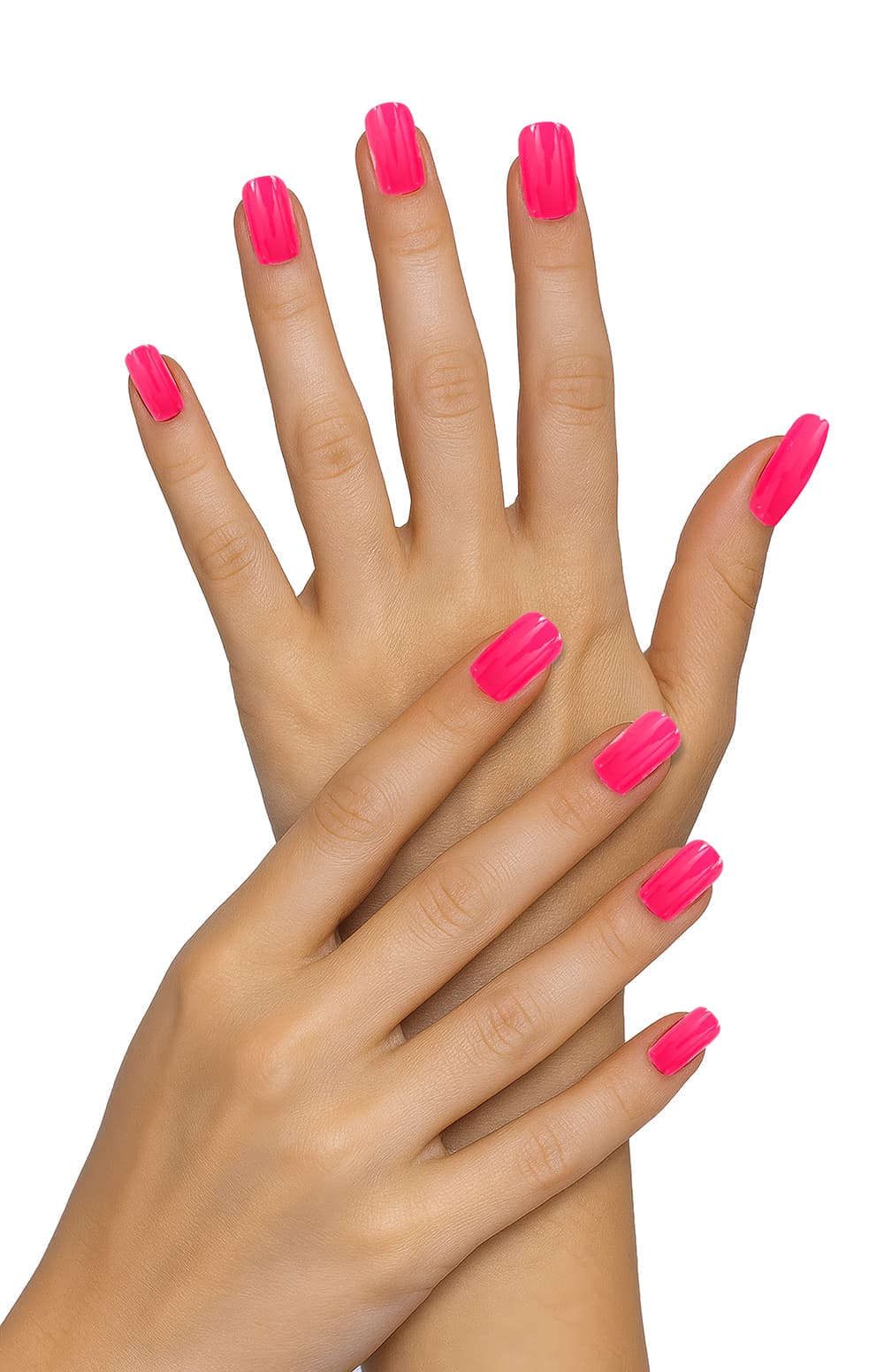 12 neonpink negle til voksne