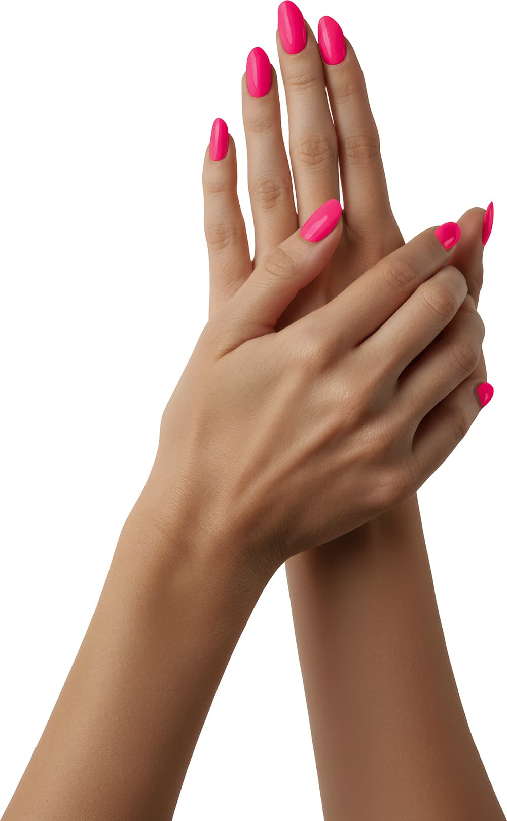 12 neonpink negle til voksne