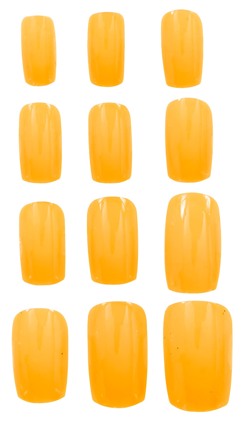 12 neonorange negle til voksne