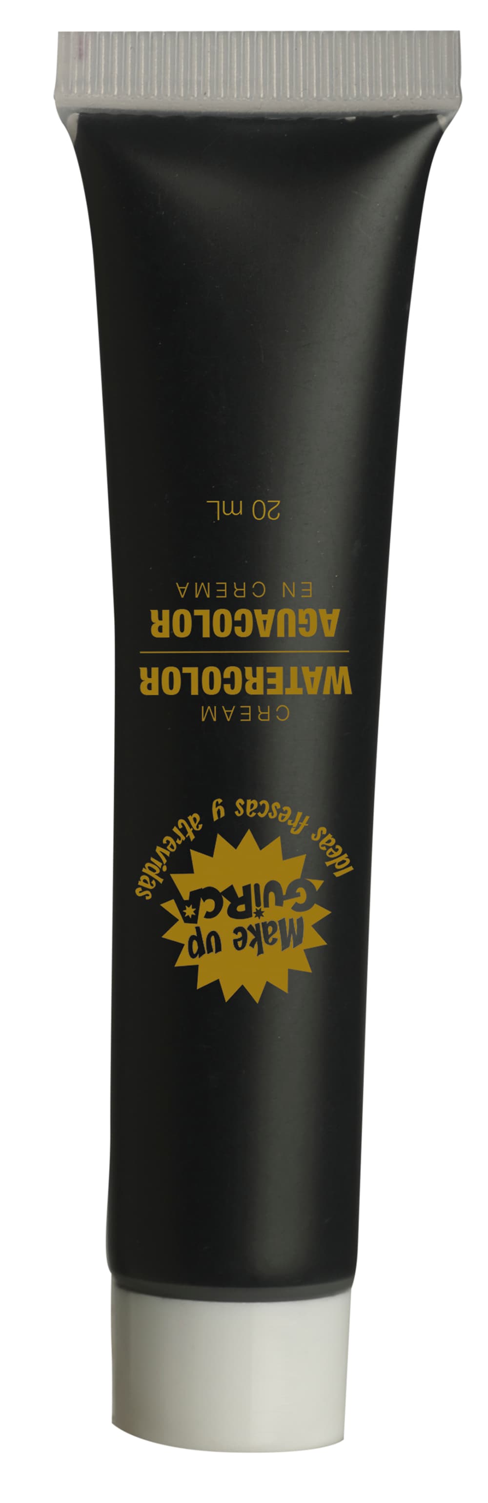 Sort vandbaseret sminke i tube, 20 ml