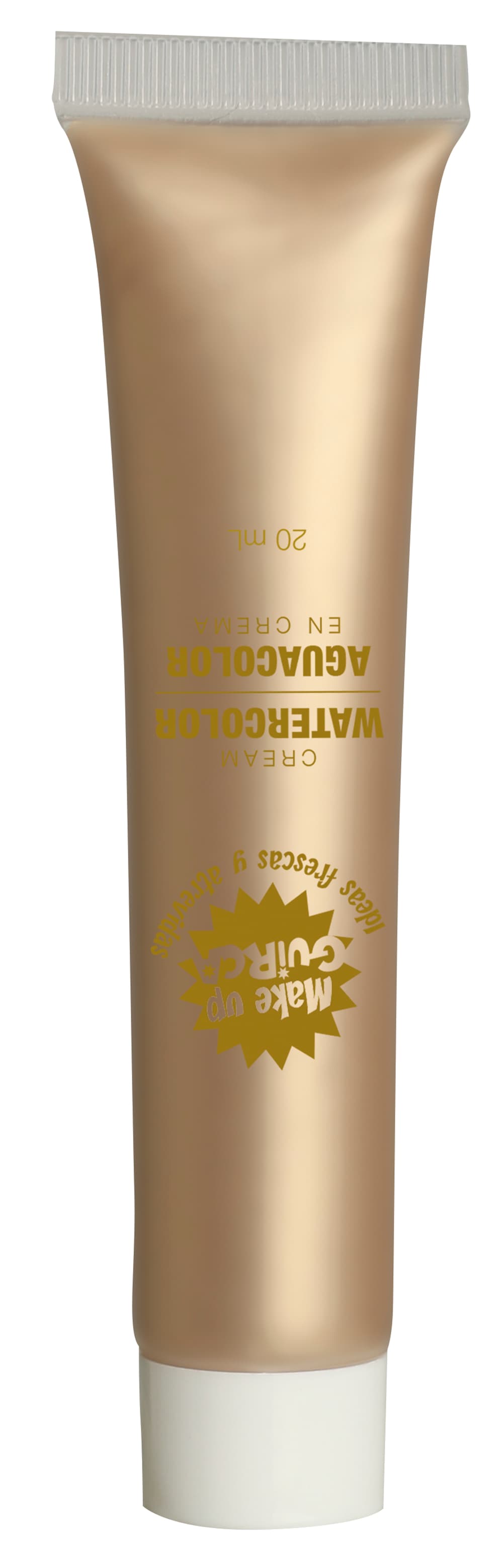 Gylden vandbaseret make-up i tube, 20 ml