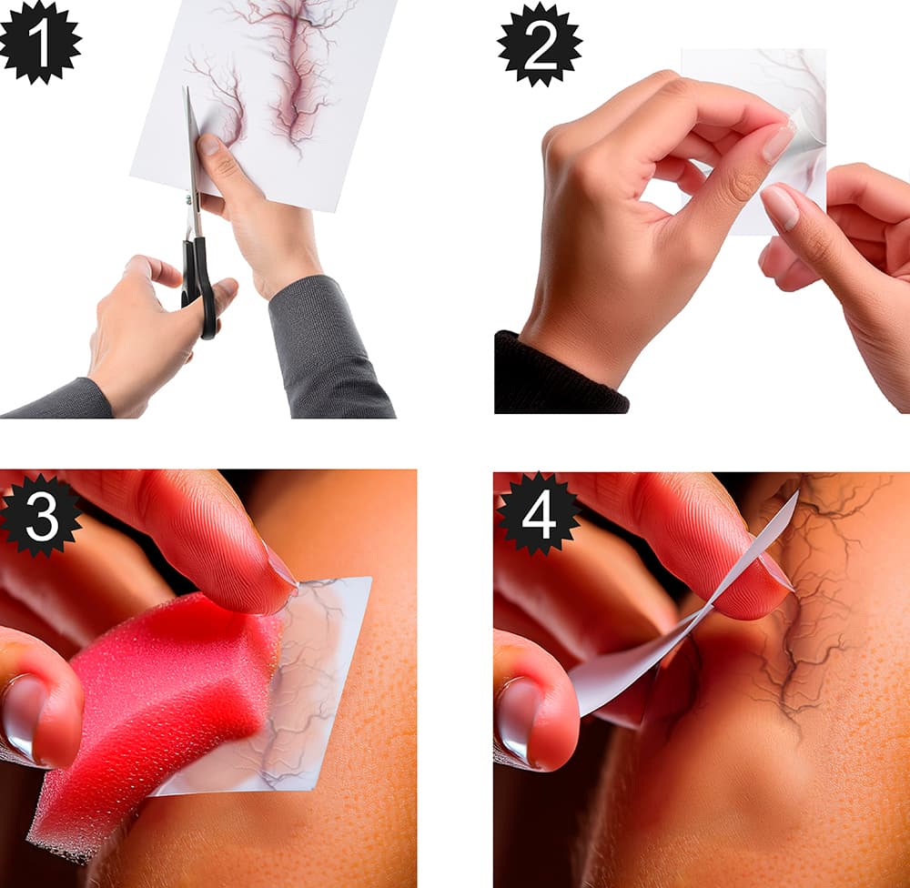 Tatoveringer med årer 30 × 13 cm