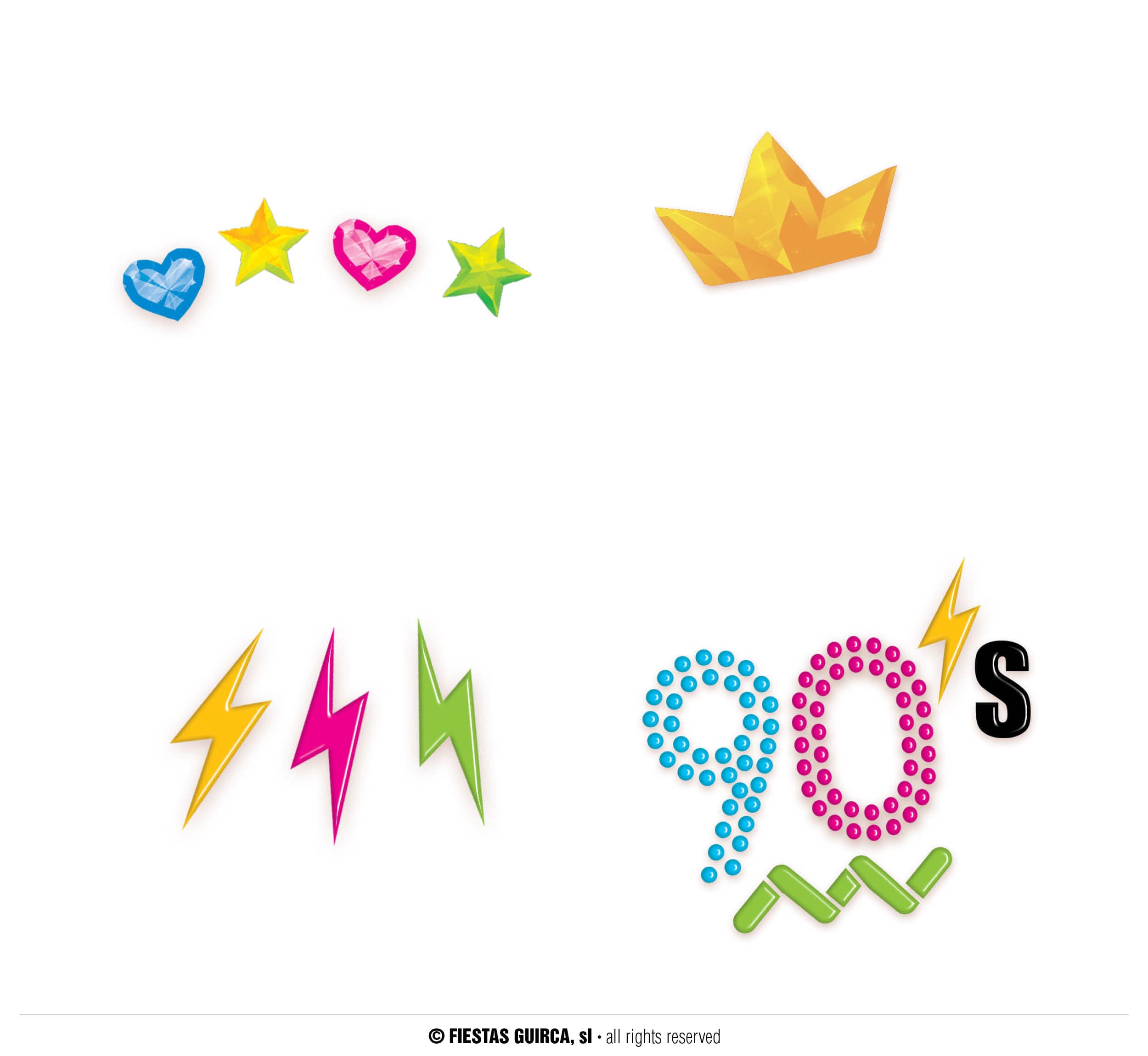 90'er-ansigtssmykker
