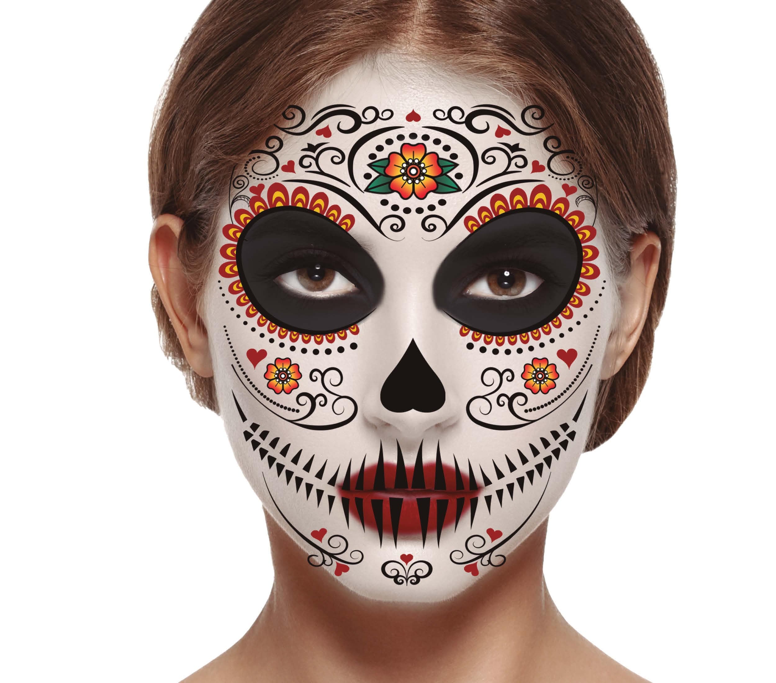 Ansigtstatovering, Catrina, 14 × 30 cm