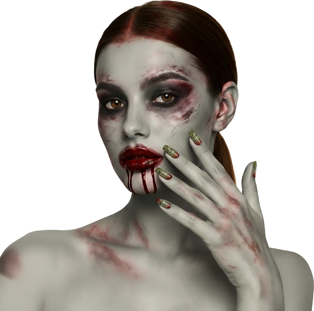 12 zombienegle med lim