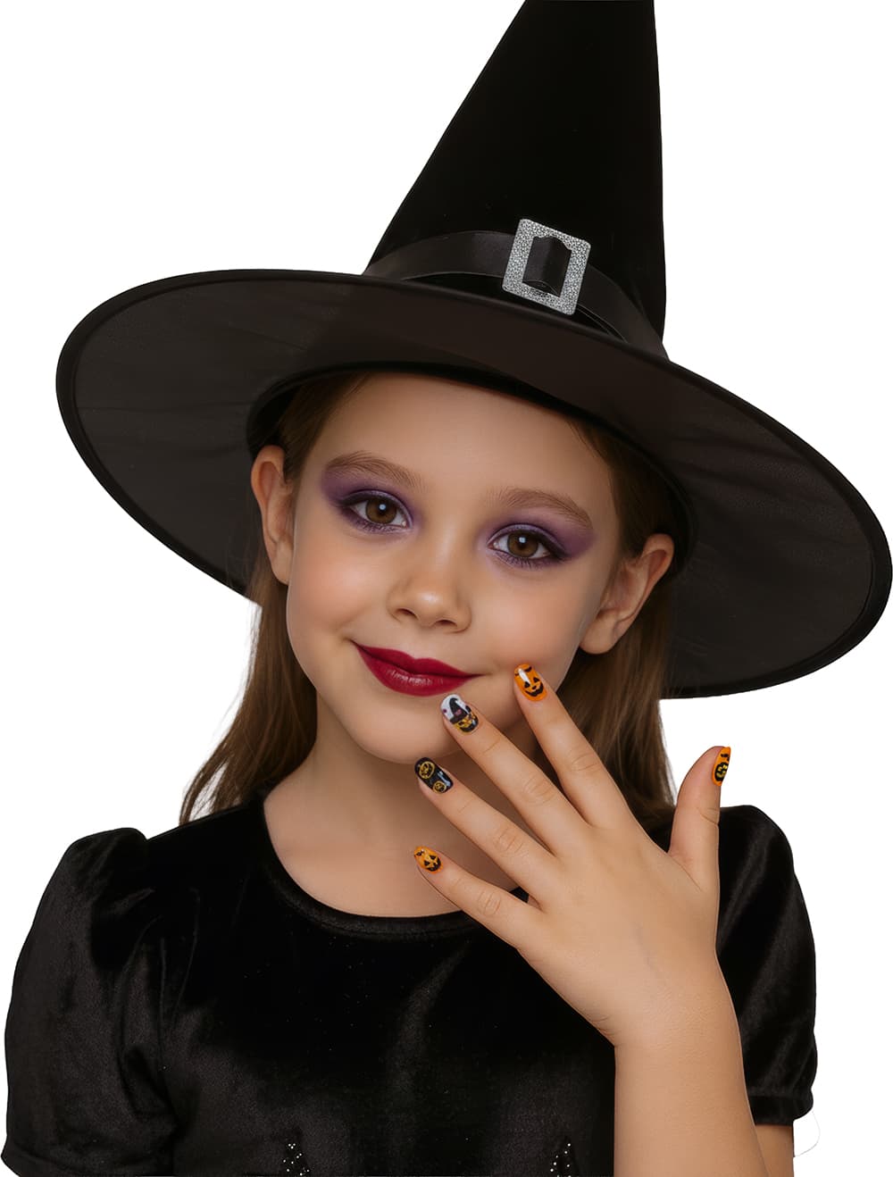 12 negle med lim til børn, halloweendesign 1