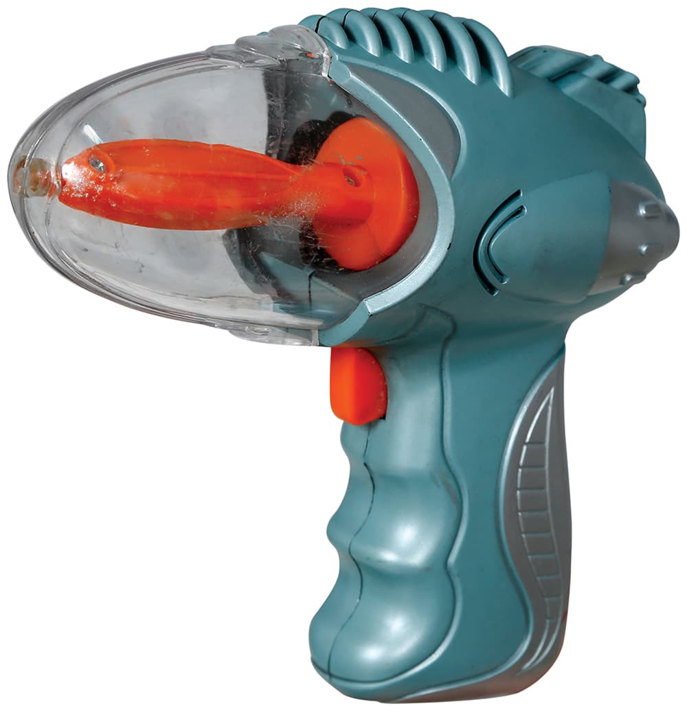 Sølvfarvet rumpistol 18 cm