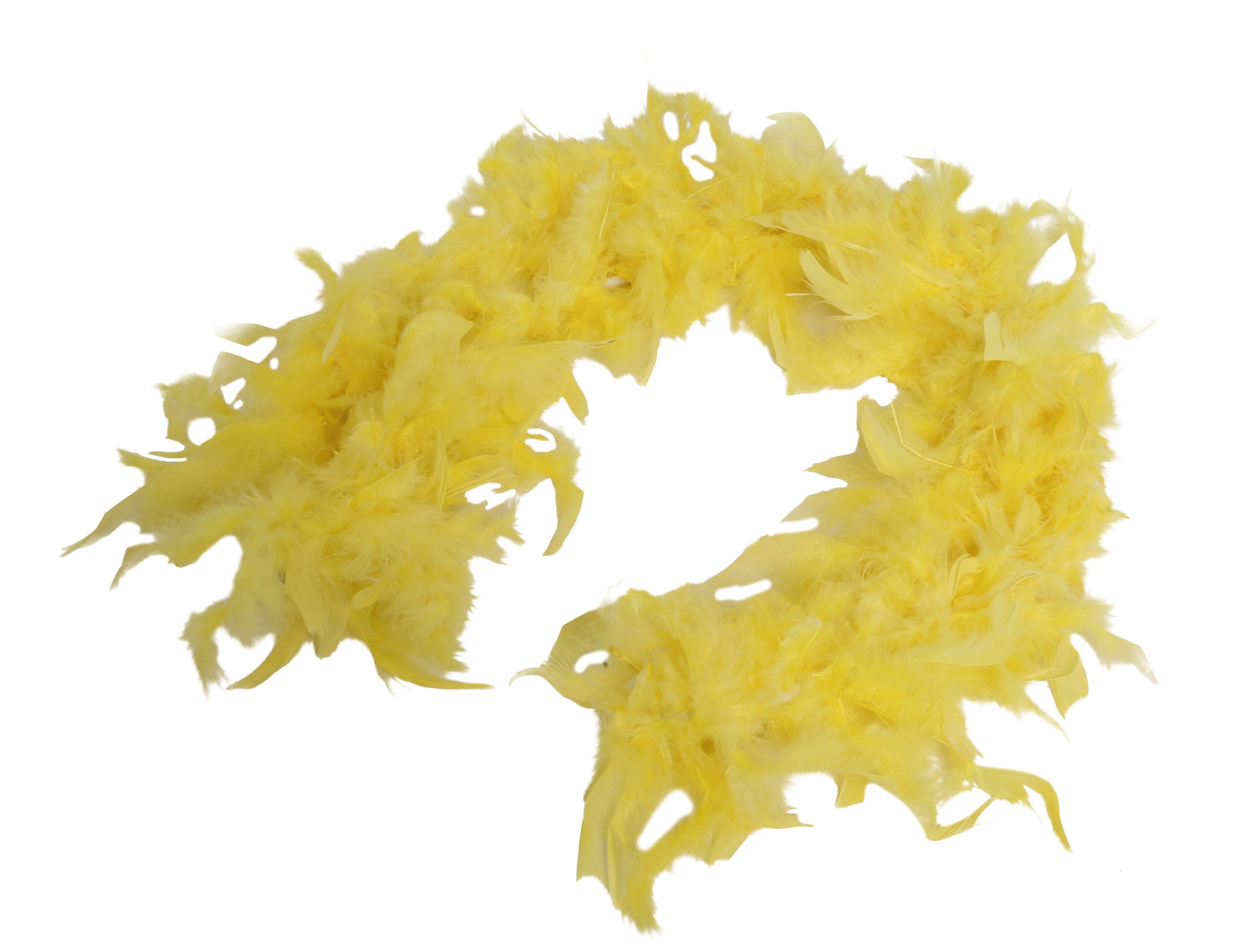 Boa med gule fjer (40 g)