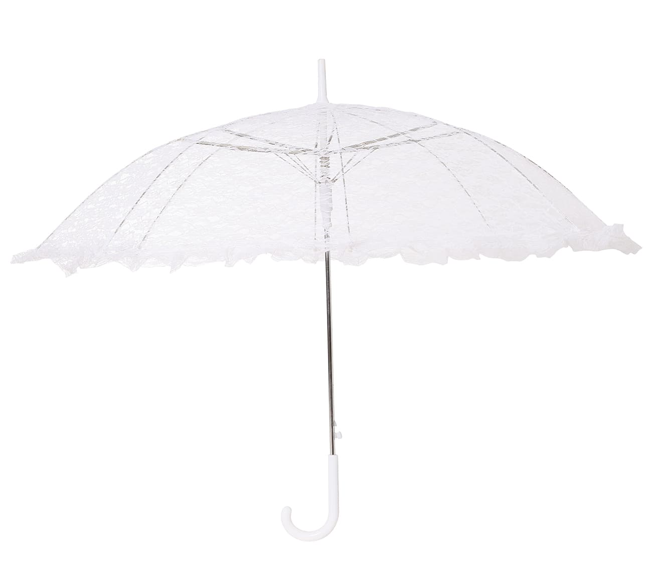 Hvid parasol, 60 × 70 cm