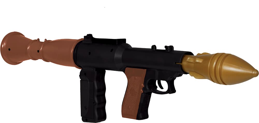 Bazooka med 2 projektiler, 50 cm