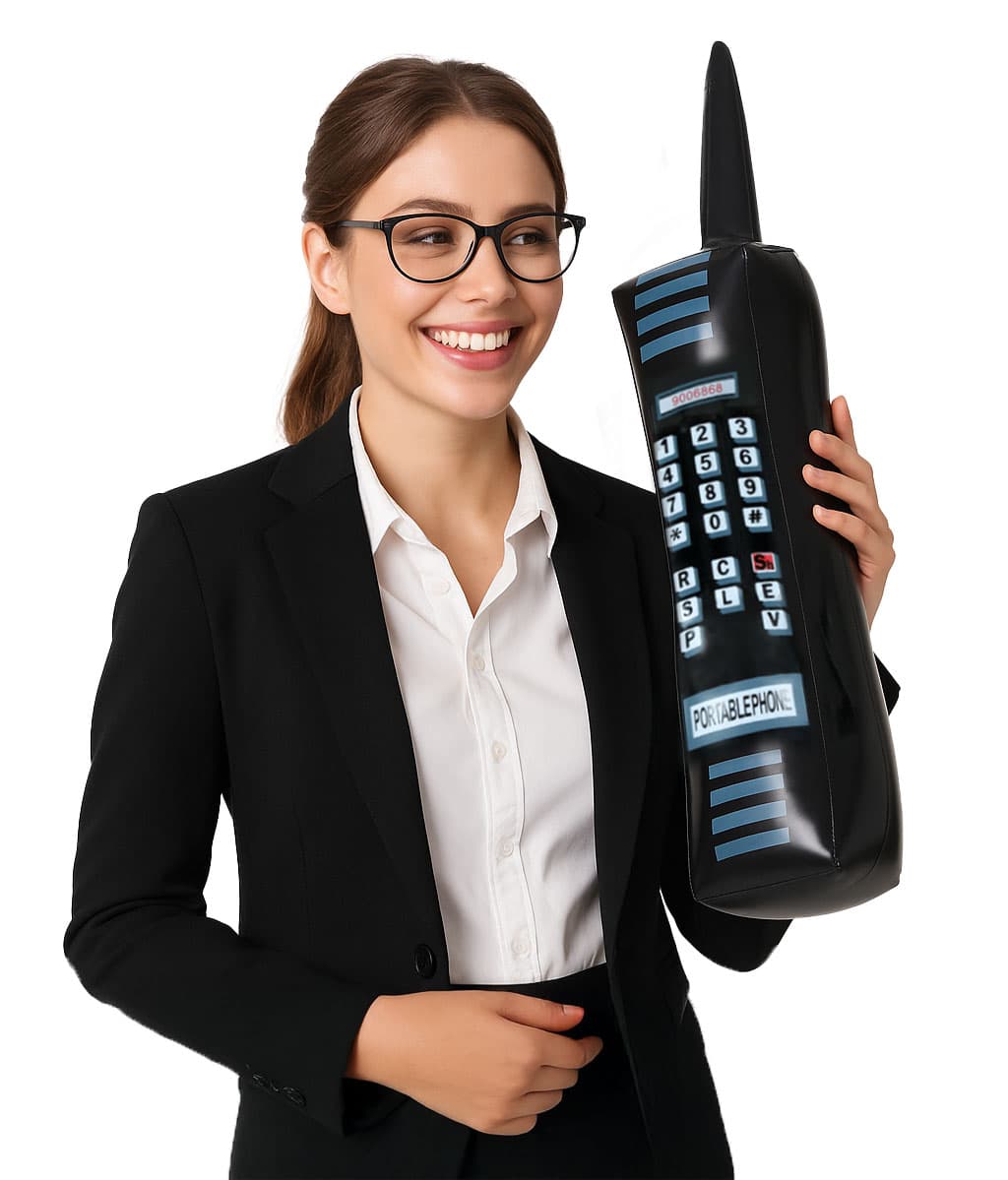 Oppustelig mobiltelefon 60 cm