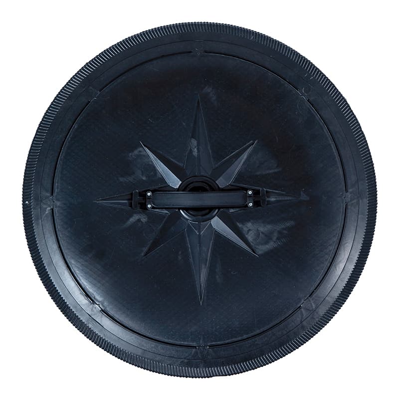 Sort romersk skjold, 45 cm