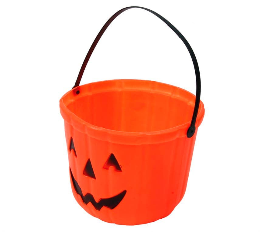 Orange græskarspand 20 cm