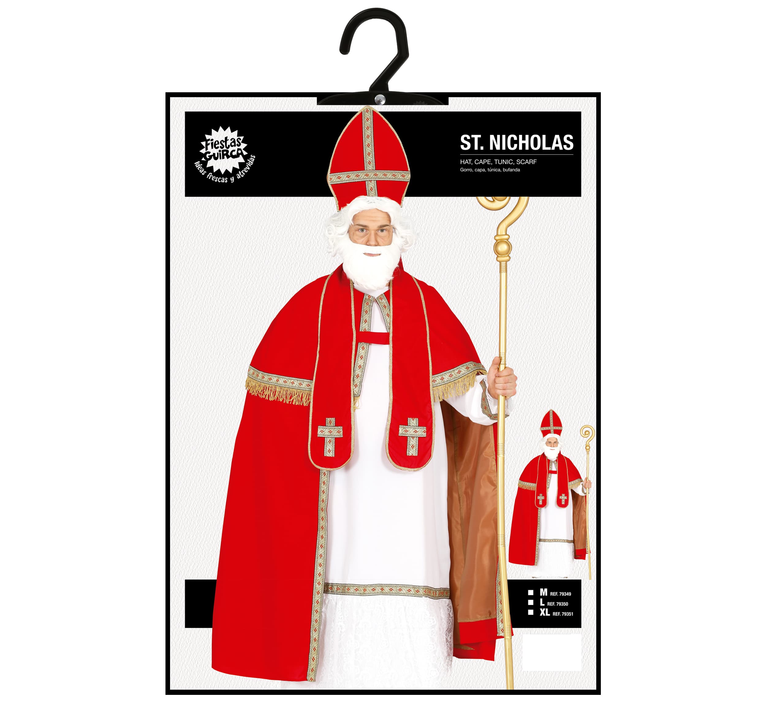 Sankt Nikolaus-stav, kan skilles ad, 184 cm