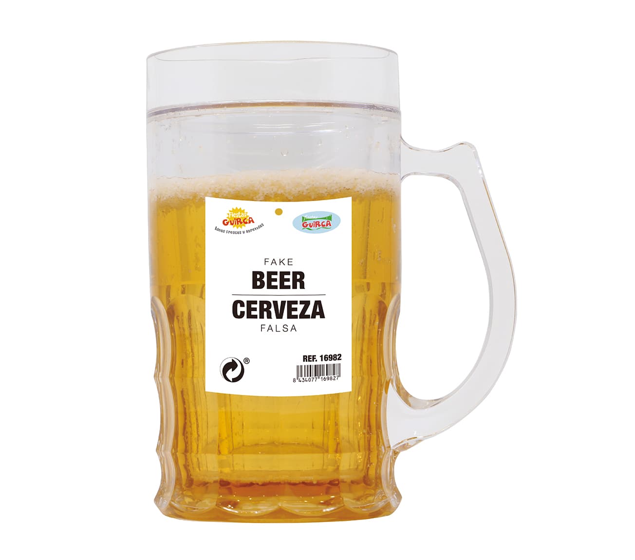 Drilleølkrus 400 ml, 15 cm