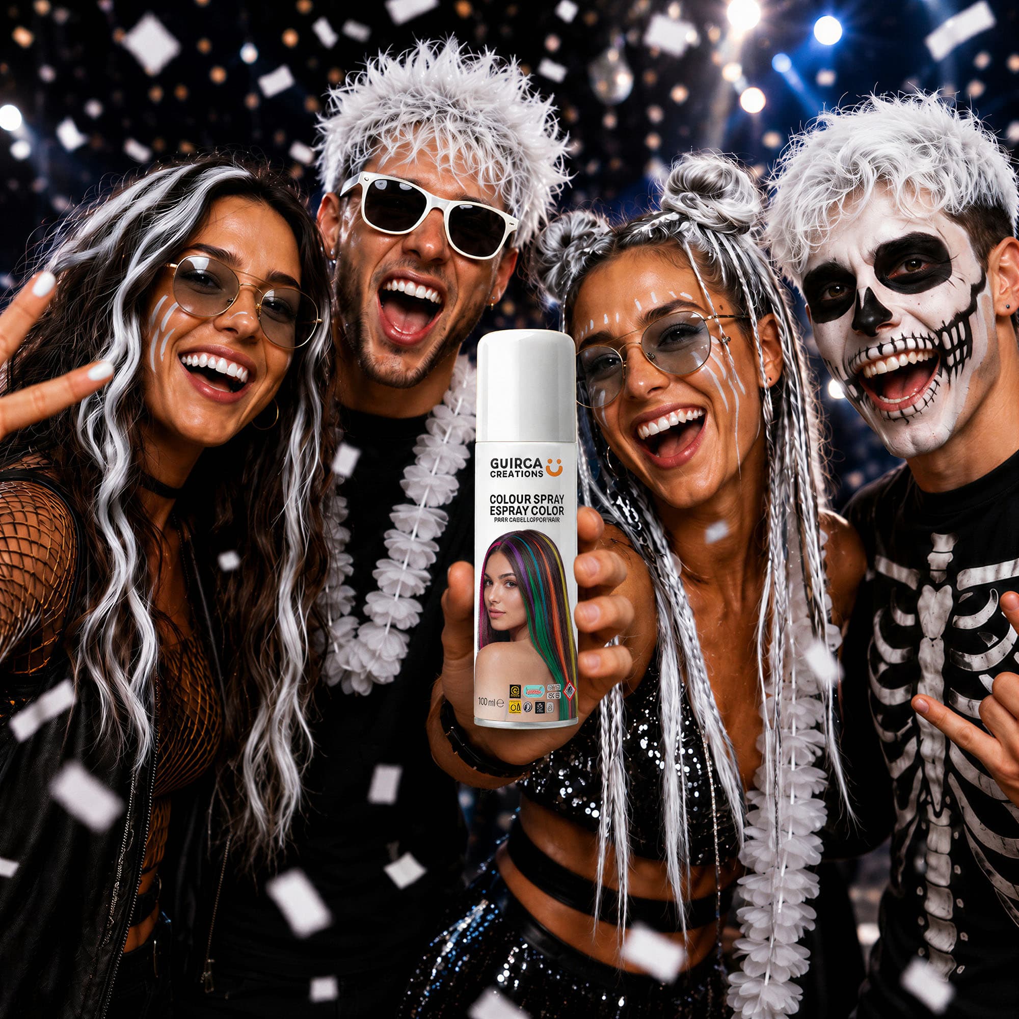 Hvid hårspray 125 ml