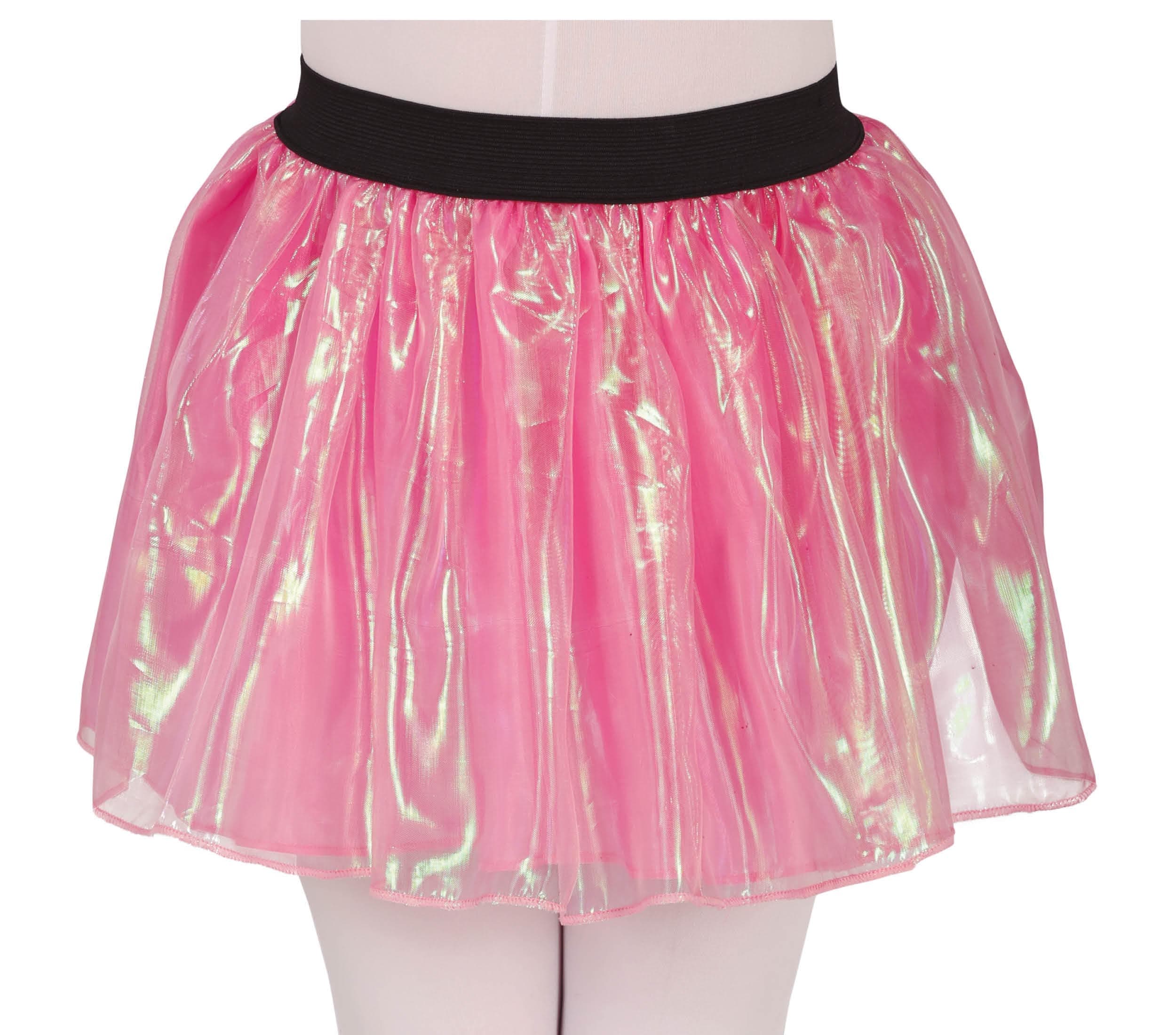 Lyserød iriserende tutu, 30 cm, til børn