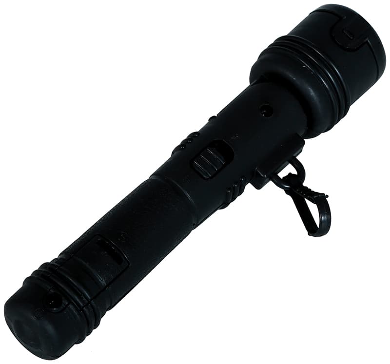 Sort lygte, 17 cm
