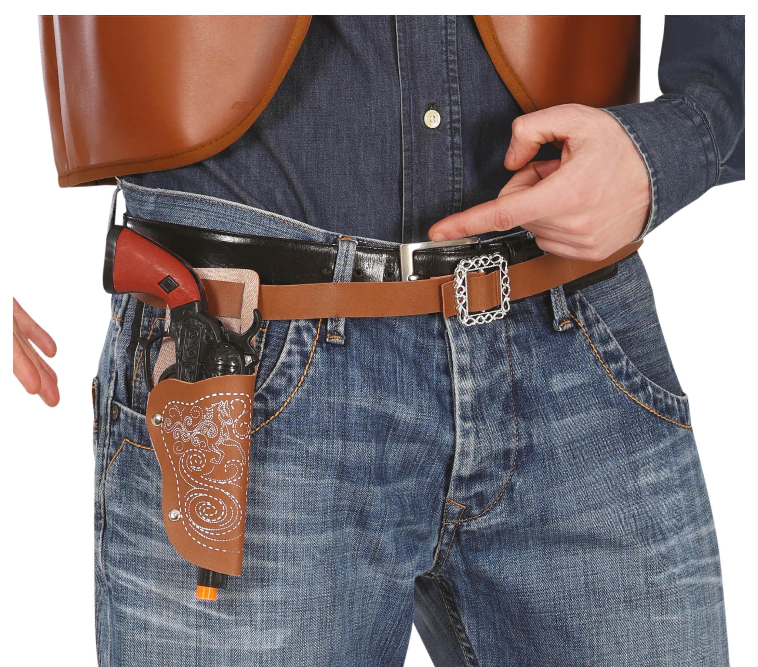 Patrontaske med pistol, 24 cm