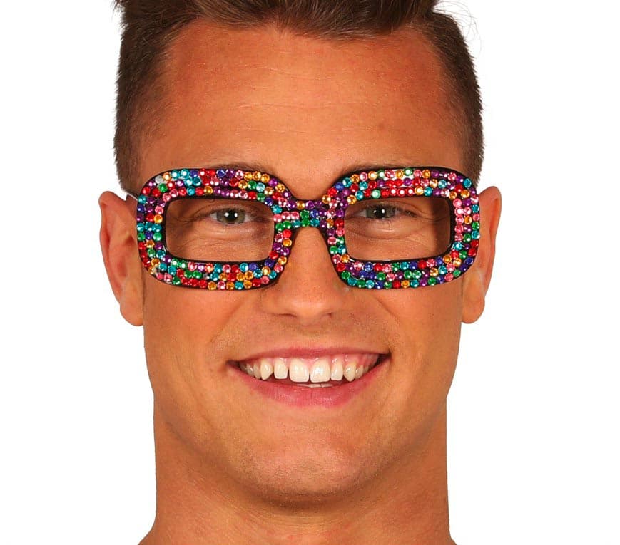 Flerfarvede popbriller