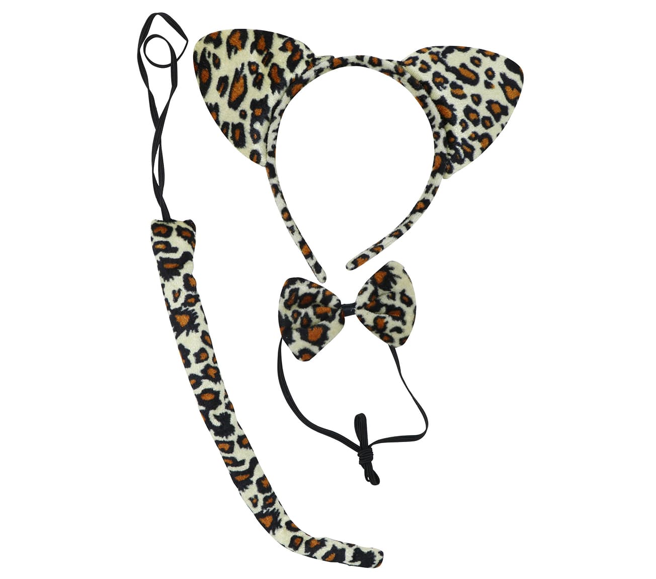 Leopardsæt, sort og brun