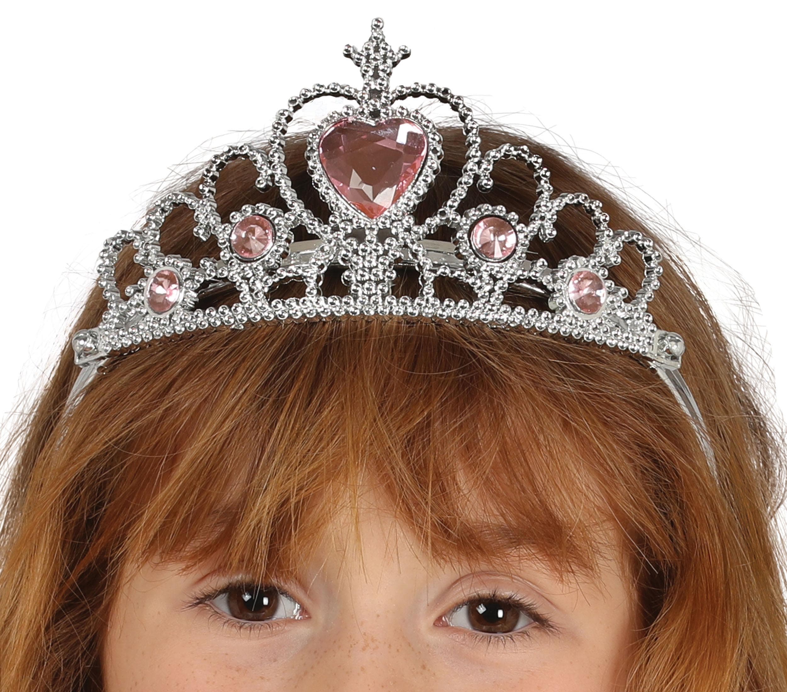 Sølvfarvet prinsessediadem