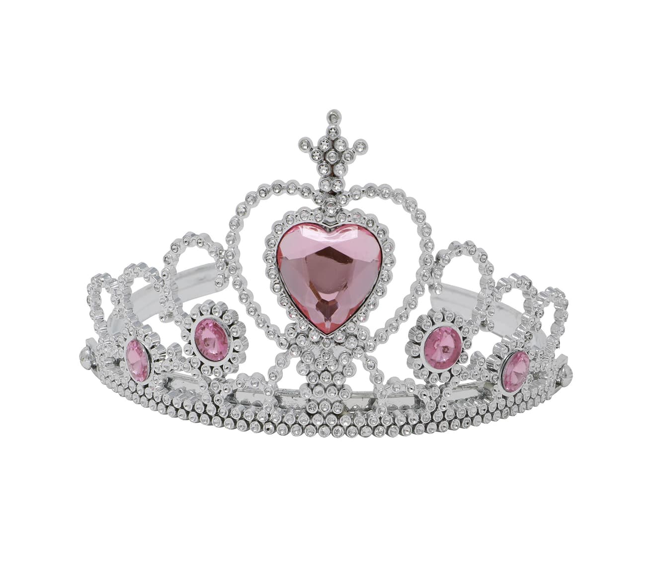 Sølvfarvet prinsessediadem