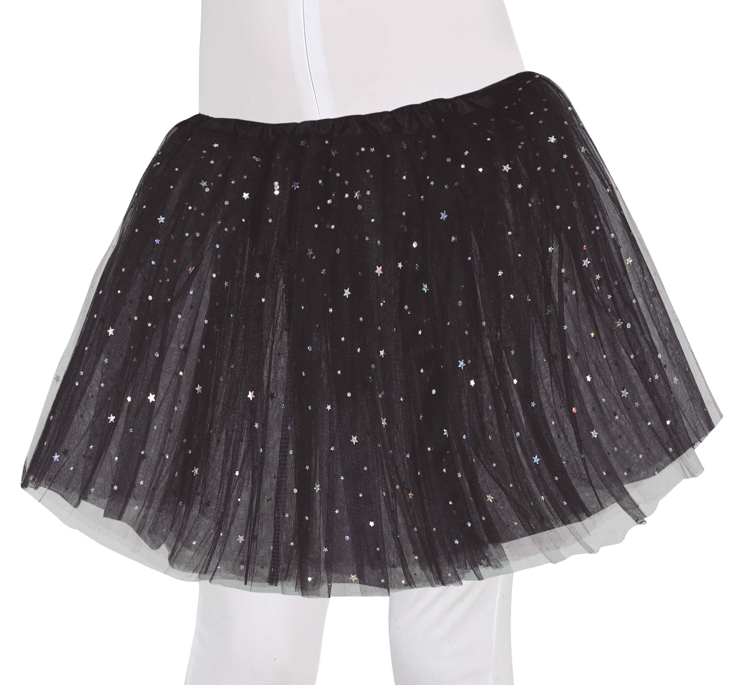 Sort tutu med stjerner 30 cm