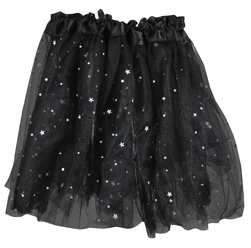 Sort tutu med stjerner 30 cm