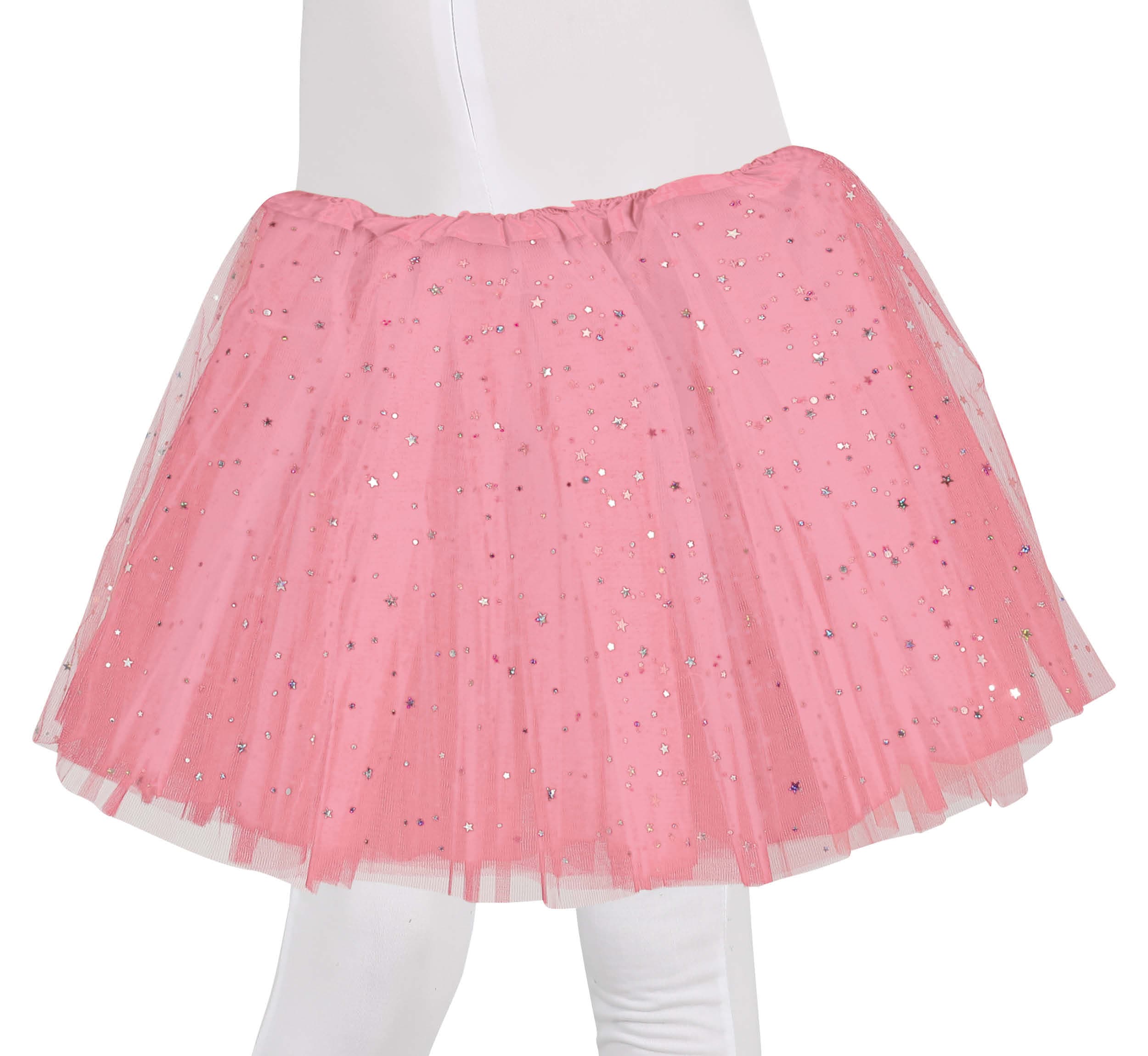 Lyserød tutu med stjerner 30 cm