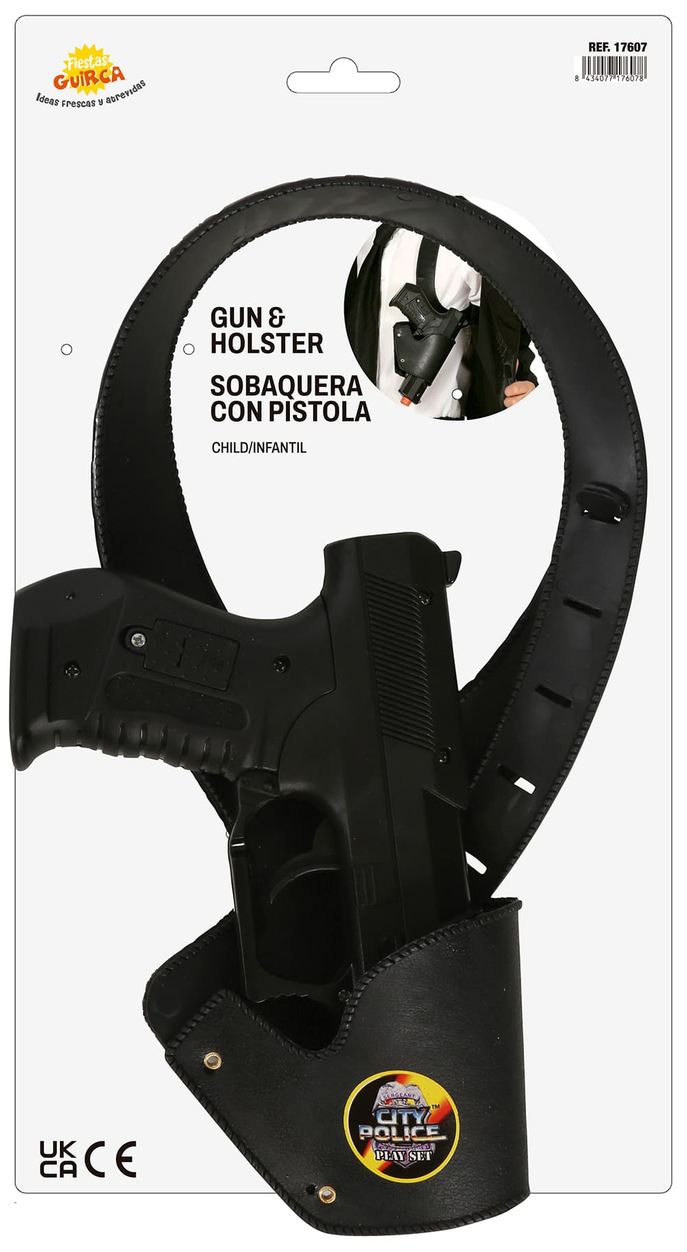 Hylster med pistol til børn