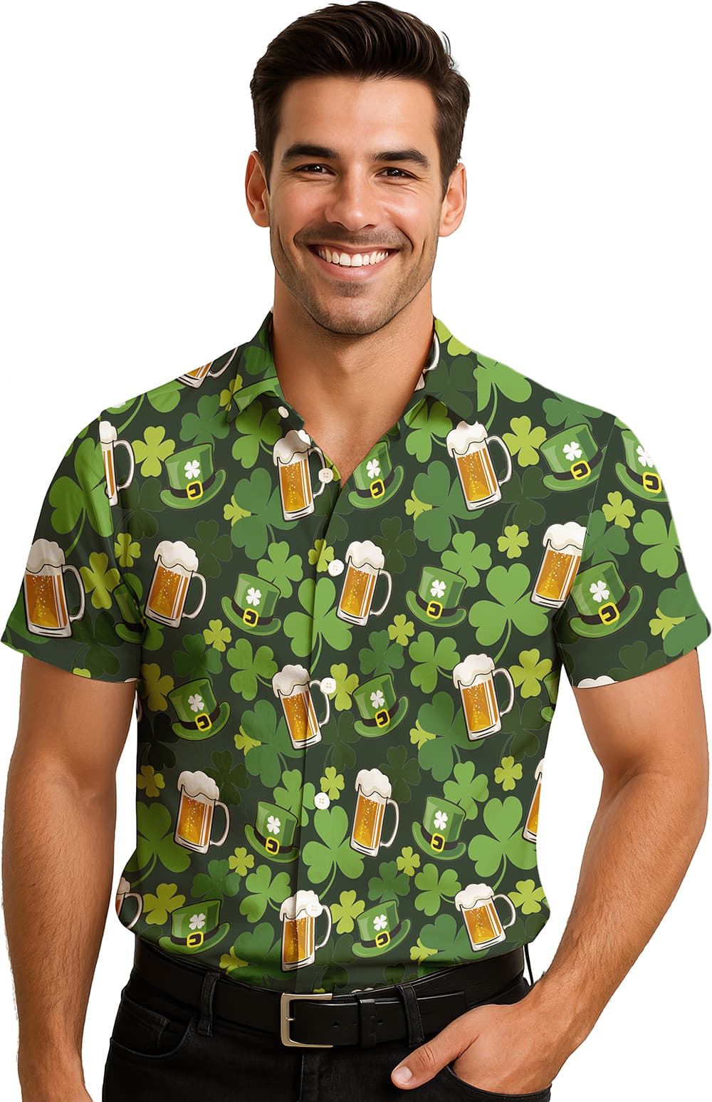 Skjorte til St. Patrick's Day til herrer