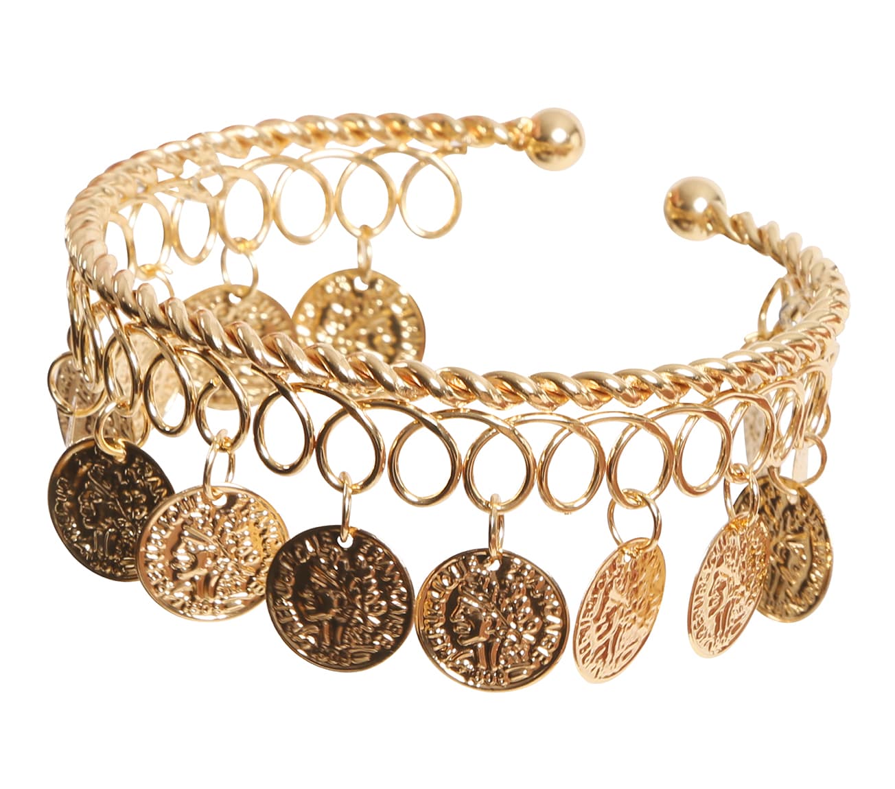 Armbånd med metalmønter