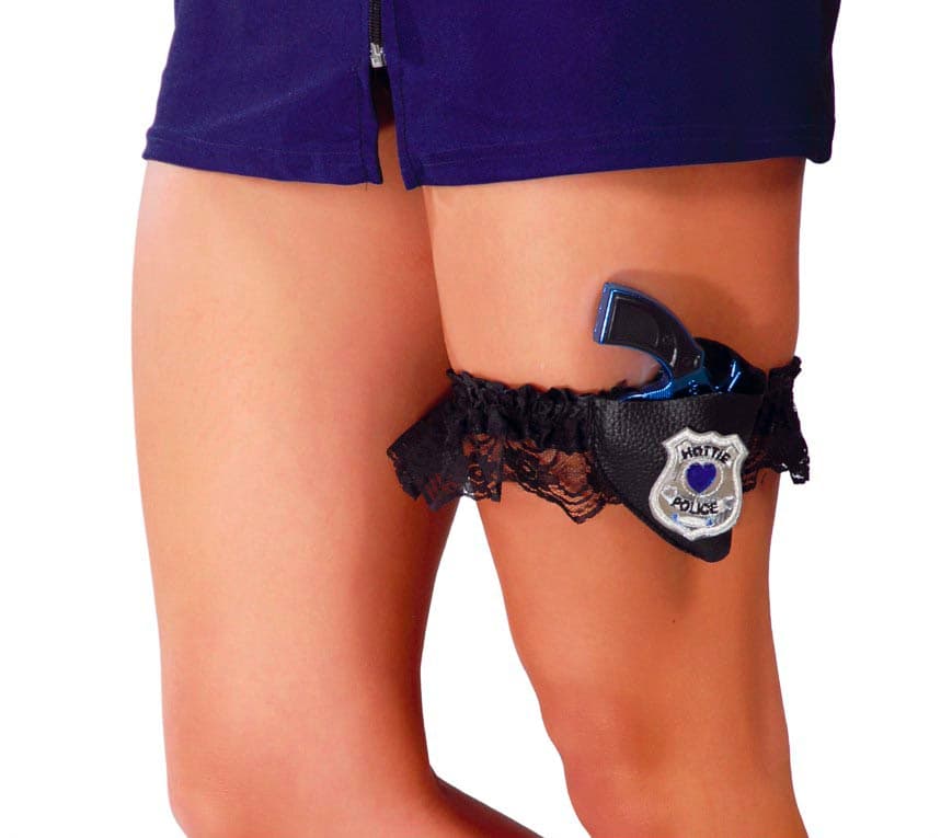 Strømpebånd med politipistol