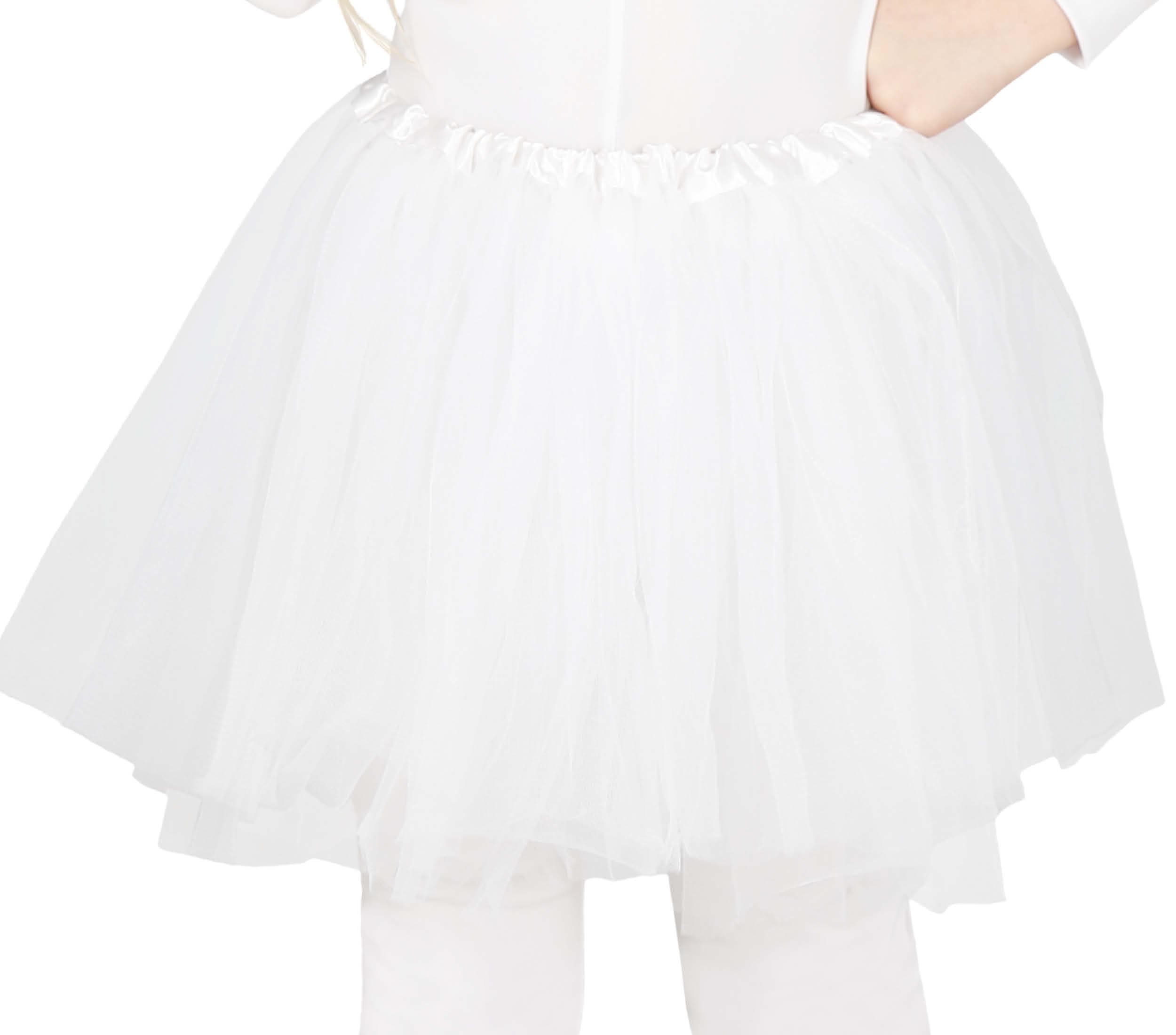 Hvid tutu til børn, 30 cm