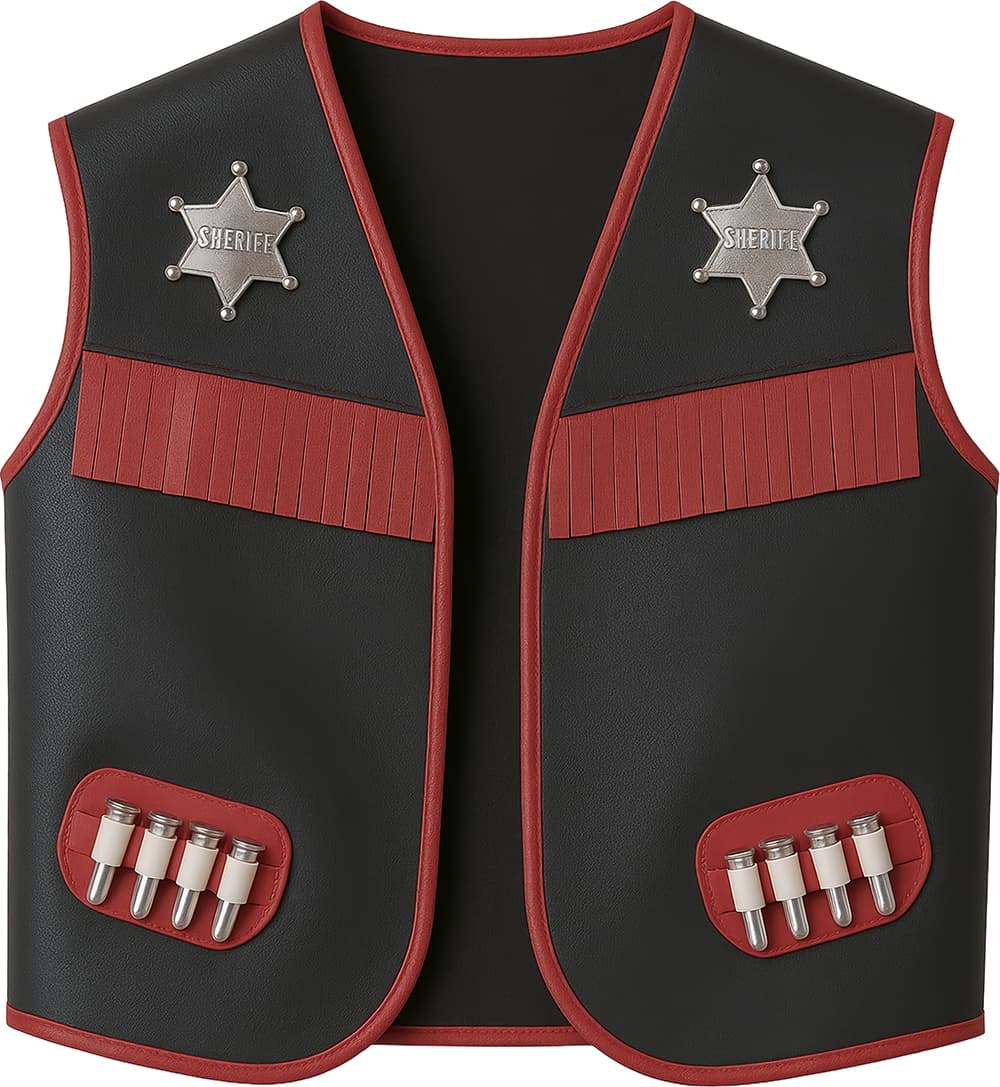 Sort cowboyvest
