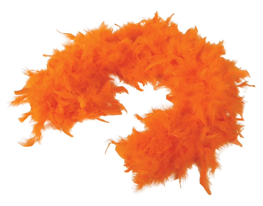 Boa med orange fjer (40 g)