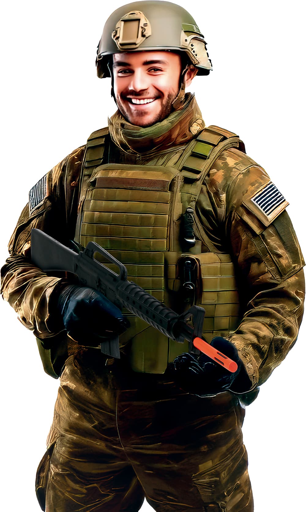 Maskinpistol med lyd, 62 cm