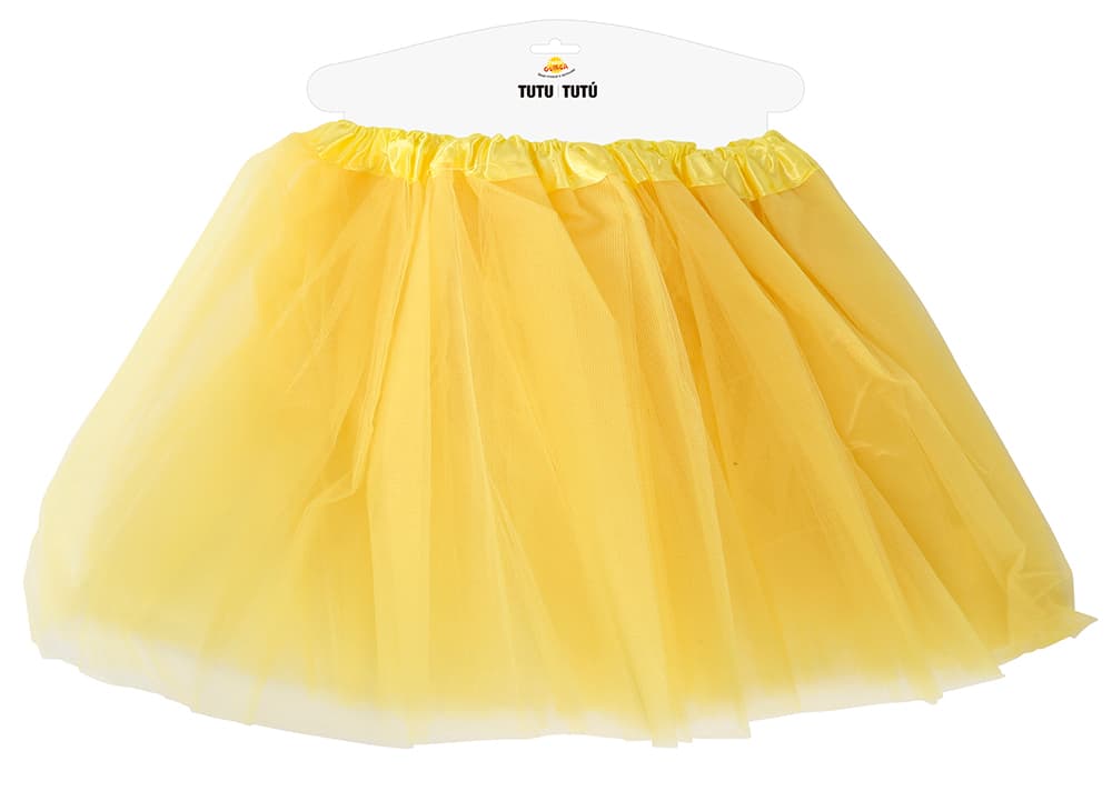 Neongul tutu til damer, 40 cm