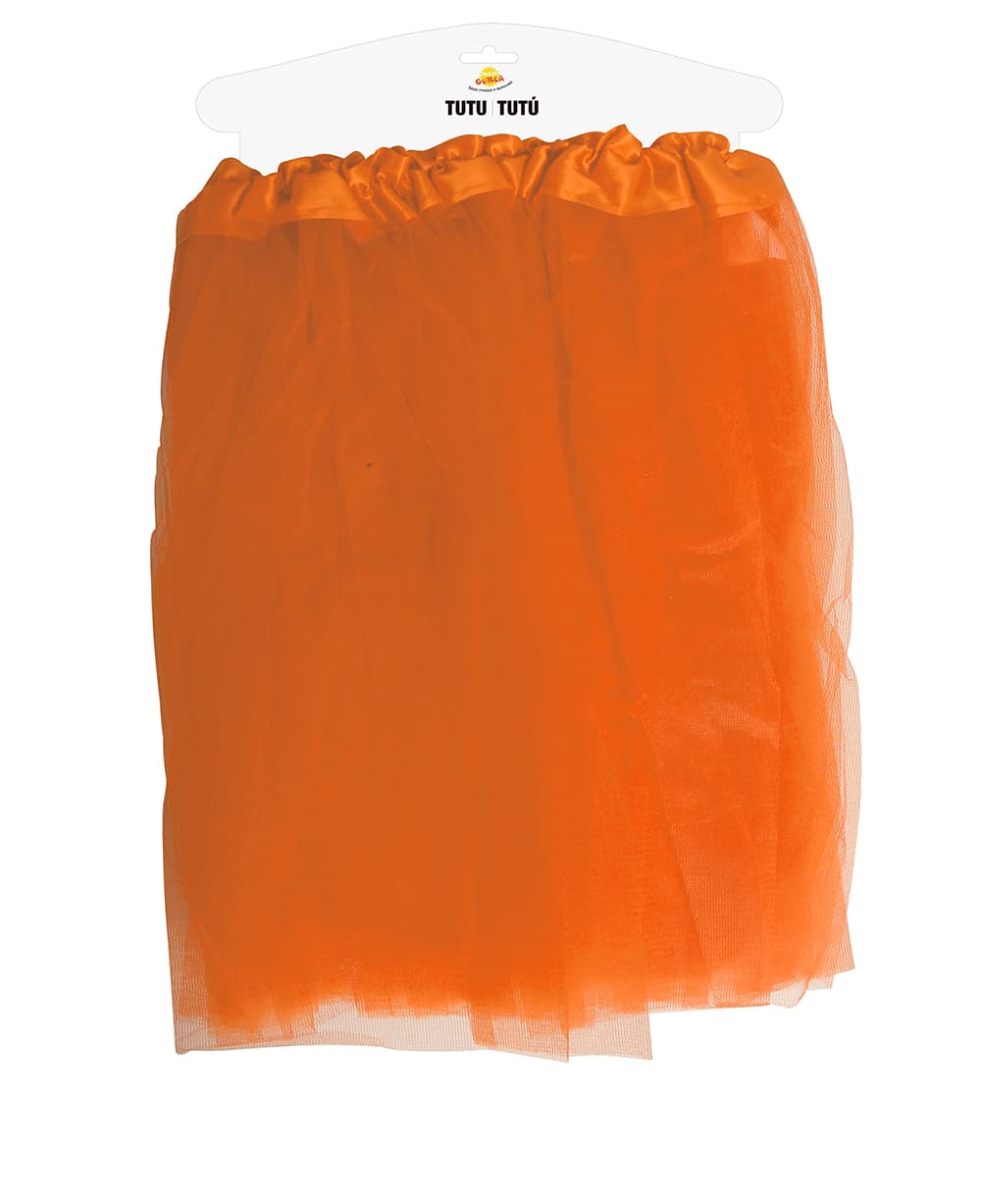Neonorange tutu til damer, 40 cm